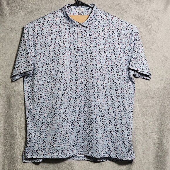 Peter Millar Other - Peter Millar Polo Shirt Mens 2XL Blue Golf Grayhawk Club Performance Stretch
